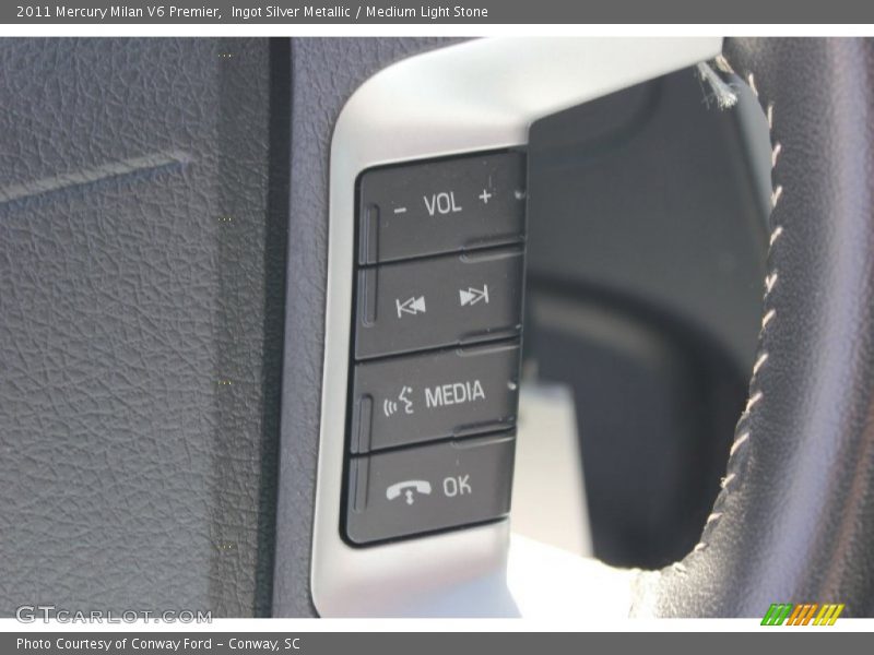 Ingot Silver Metallic / Medium Light Stone 2011 Mercury Milan V6 Premier