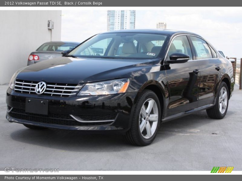 Black / Cornsilk Beige 2012 Volkswagen Passat TDI SE