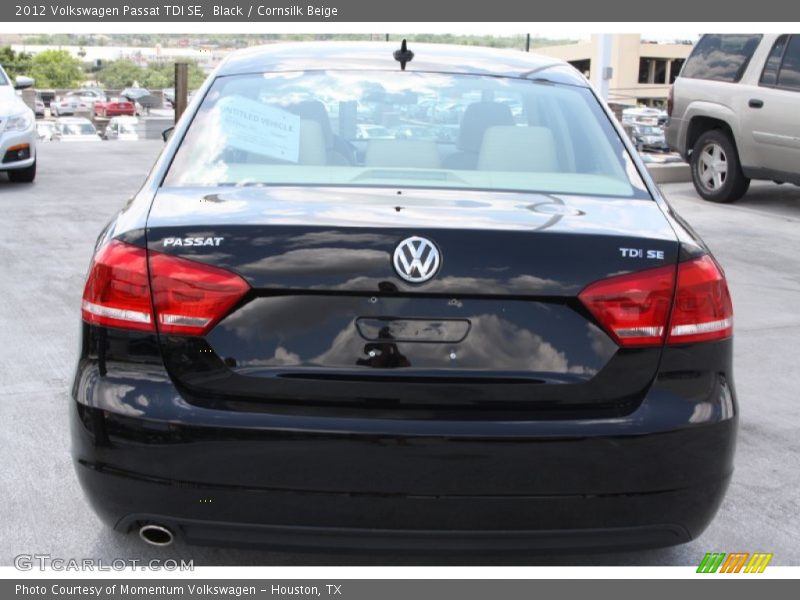 Black / Cornsilk Beige 2012 Volkswagen Passat TDI SE
