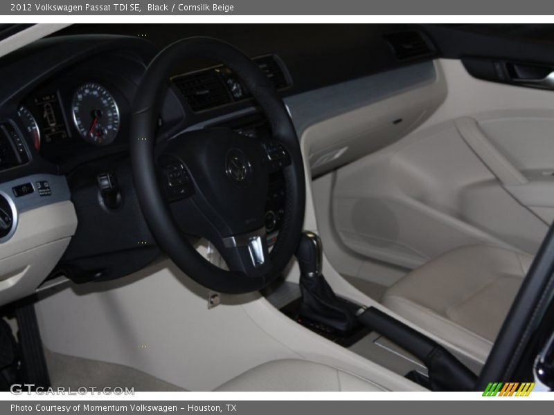 Black / Cornsilk Beige 2012 Volkswagen Passat TDI SE
