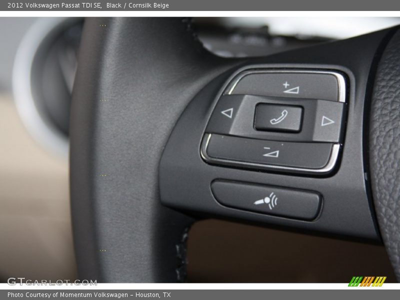 Black / Cornsilk Beige 2012 Volkswagen Passat TDI SE