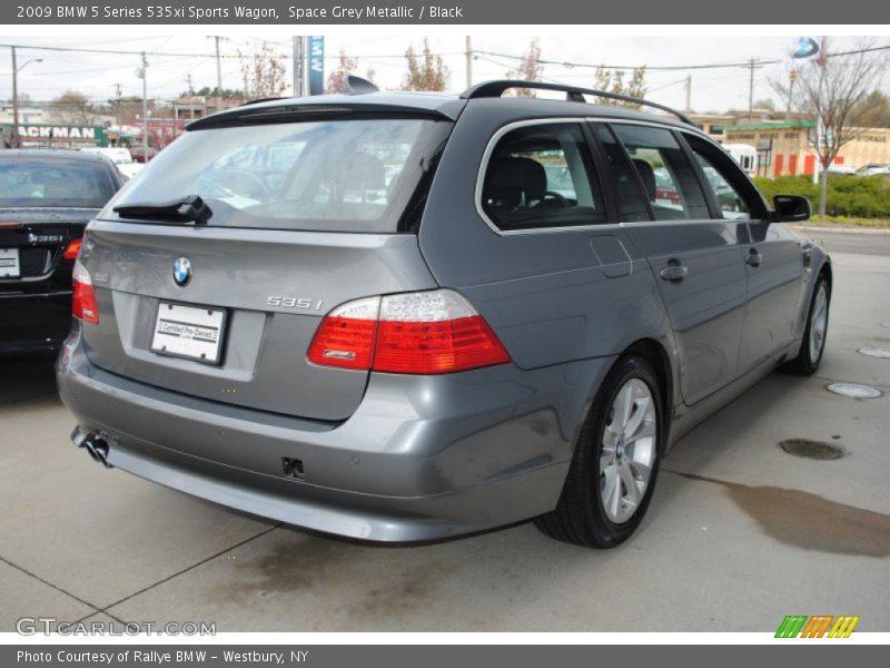 Space Grey Metallic / Black 2009 BMW 5 Series 535xi Sports Wagon
