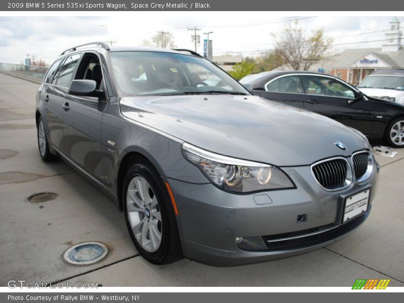 Space Grey Metallic / Black 2009 BMW 5 Series 535xi Sports Wagon