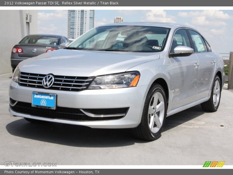 Reflex Silver Metallic / Titan Black 2012 Volkswagen Passat TDI SE