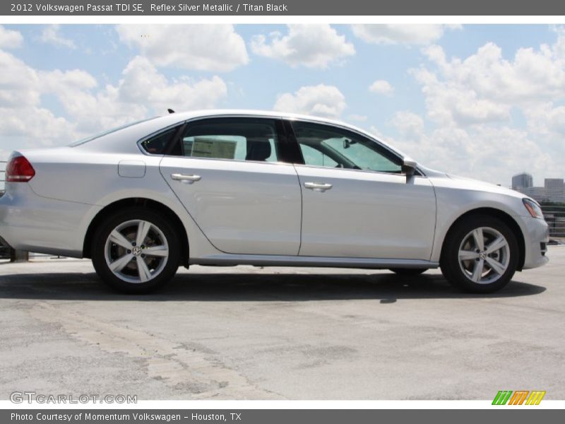 Reflex Silver Metallic / Titan Black 2012 Volkswagen Passat TDI SE