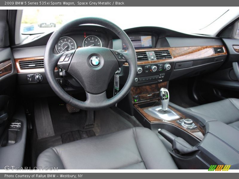 Space Grey Metallic / Black 2009 BMW 5 Series 535xi Sports Wagon