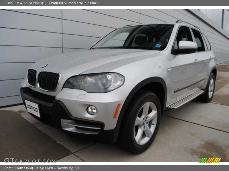 Titanium Silver Metallic / Black 2009 BMW X5 xDrive30i