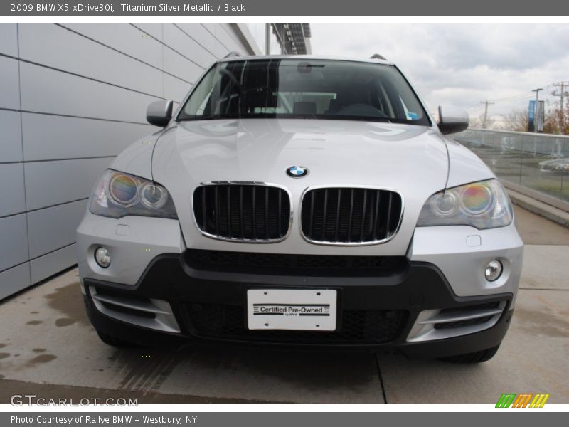 Titanium Silver Metallic / Black 2009 BMW X5 xDrive30i