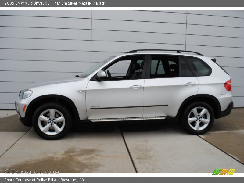 Titanium Silver Metallic / Black 2009 BMW X5 xDrive30i