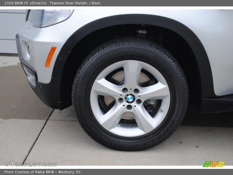Titanium Silver Metallic / Black 2009 BMW X5 xDrive30i