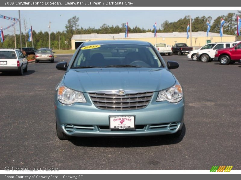 Clearwater Blue Pearl / Dark Slate Gray 2009 Chrysler Sebring LX Sedan