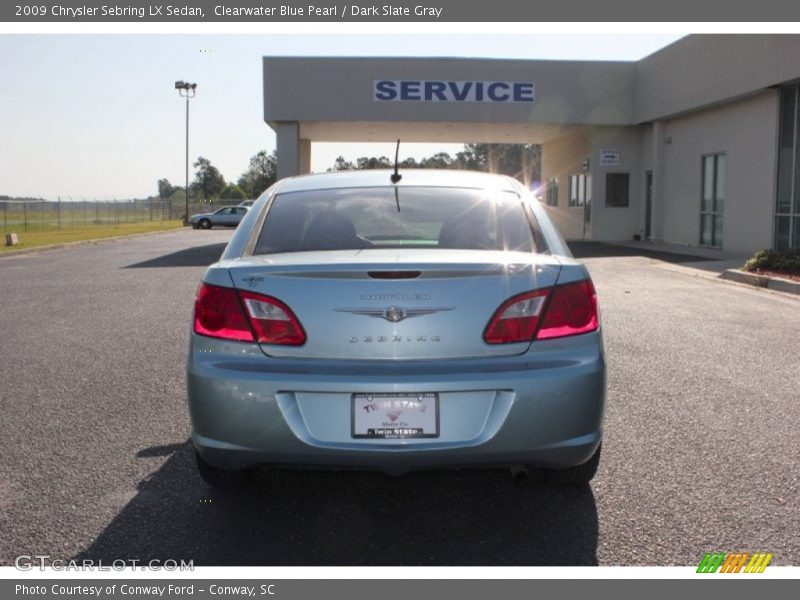 Clearwater Blue Pearl / Dark Slate Gray 2009 Chrysler Sebring LX Sedan