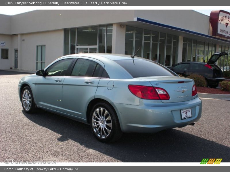 Clearwater Blue Pearl / Dark Slate Gray 2009 Chrysler Sebring LX Sedan