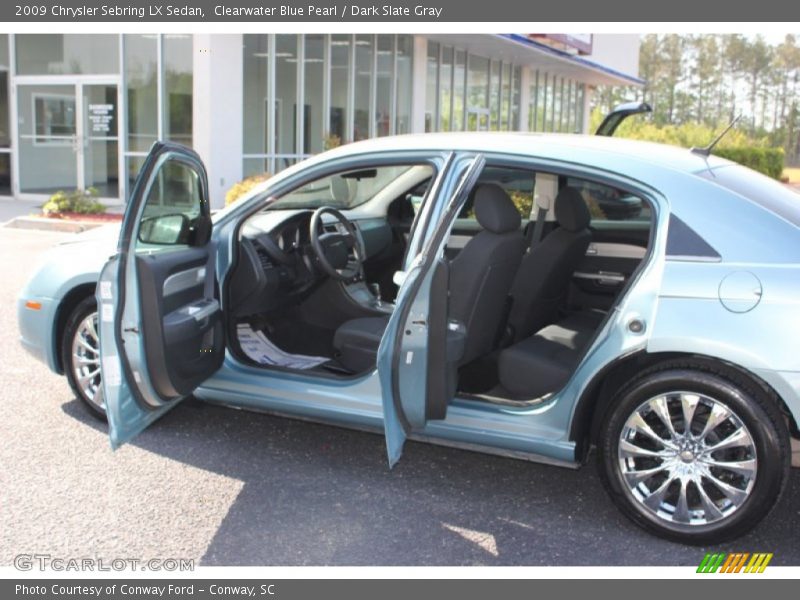 Clearwater Blue Pearl / Dark Slate Gray 2009 Chrysler Sebring LX Sedan