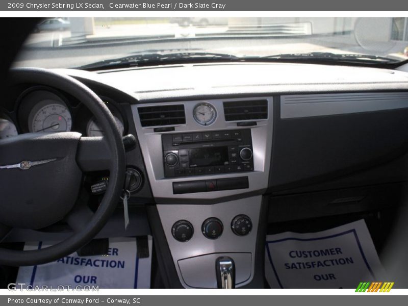 Clearwater Blue Pearl / Dark Slate Gray 2009 Chrysler Sebring LX Sedan