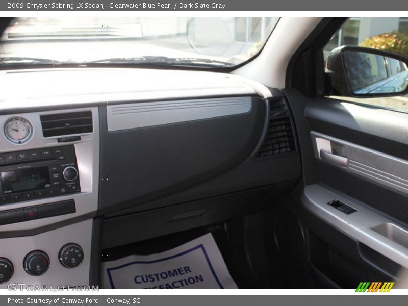 Clearwater Blue Pearl / Dark Slate Gray 2009 Chrysler Sebring LX Sedan