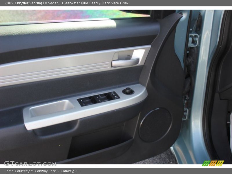 Clearwater Blue Pearl / Dark Slate Gray 2009 Chrysler Sebring LX Sedan