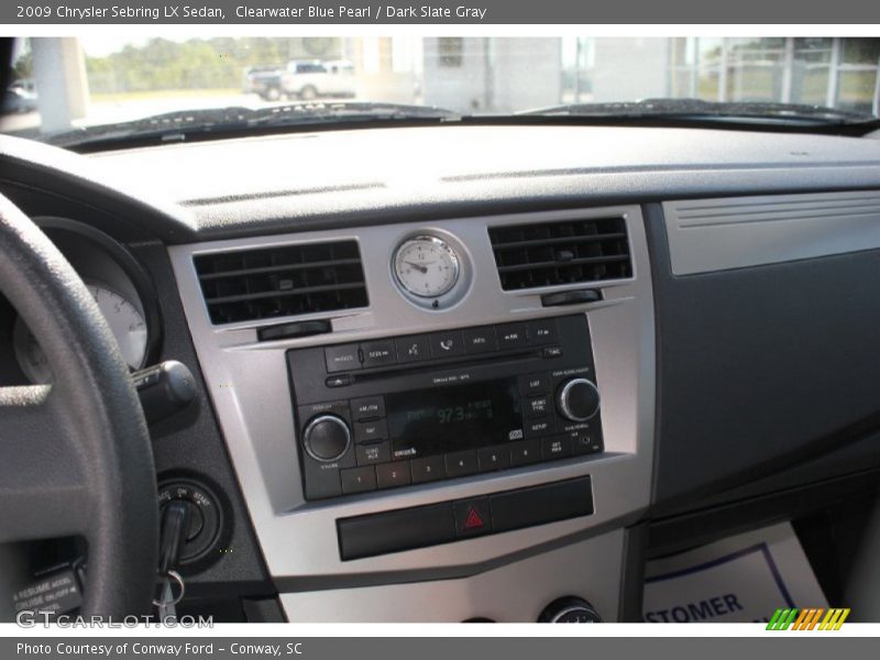 Clearwater Blue Pearl / Dark Slate Gray 2009 Chrysler Sebring LX Sedan