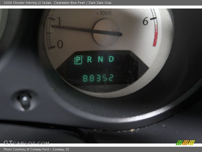 Clearwater Blue Pearl / Dark Slate Gray 2009 Chrysler Sebring LX Sedan