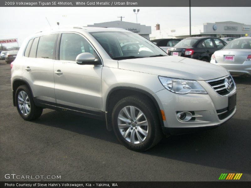 White Gold Metallic / Urban Brown 2009 Volkswagen Tiguan SE 4Motion