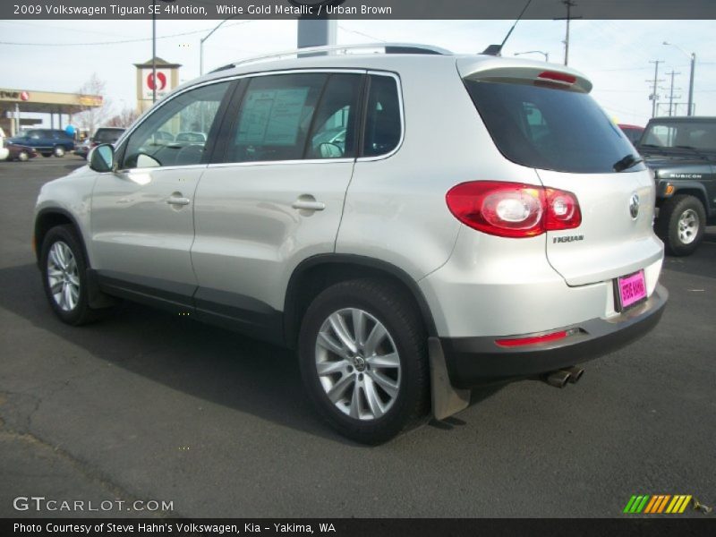 White Gold Metallic / Urban Brown 2009 Volkswagen Tiguan SE 4Motion