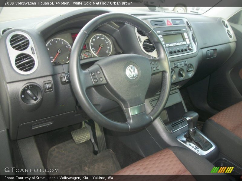 White Gold Metallic / Urban Brown 2009 Volkswagen Tiguan SE 4Motion