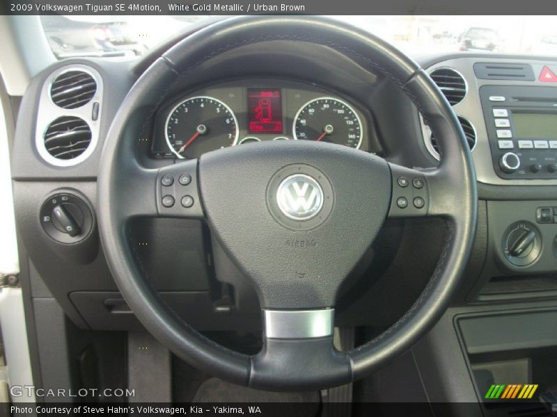 White Gold Metallic / Urban Brown 2009 Volkswagen Tiguan SE 4Motion