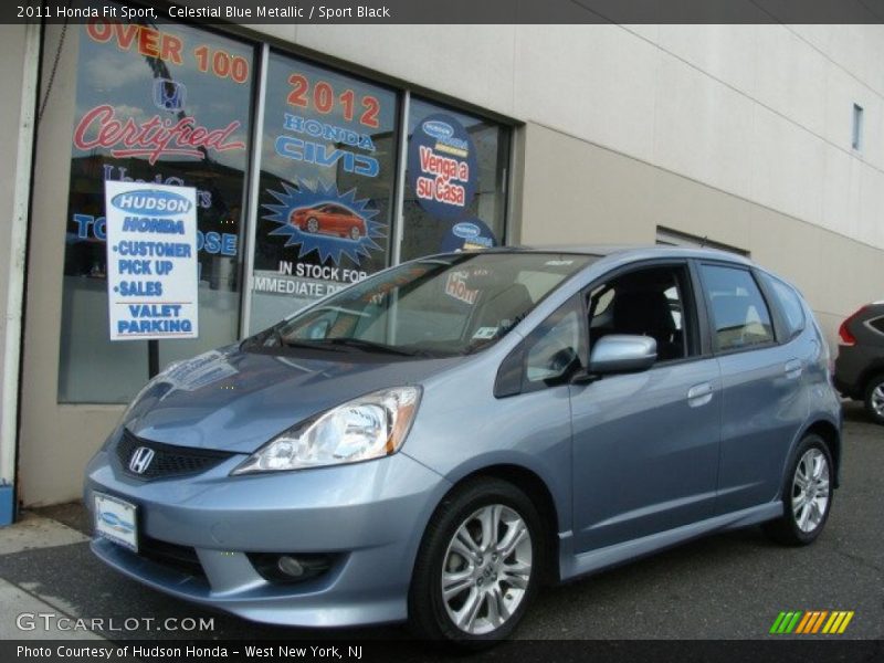 Celestial Blue Metallic / Sport Black 2011 Honda Fit Sport
