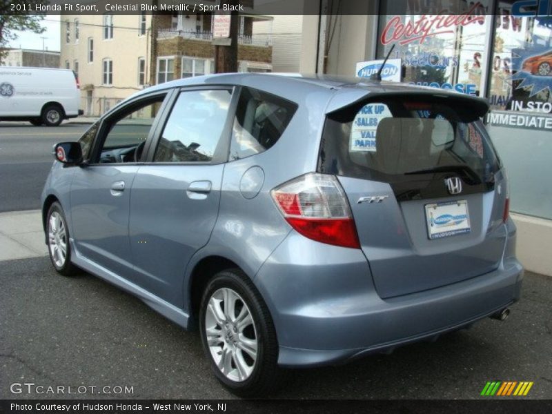 Celestial Blue Metallic / Sport Black 2011 Honda Fit Sport