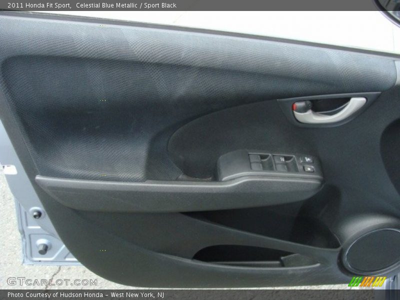 Celestial Blue Metallic / Sport Black 2011 Honda Fit Sport