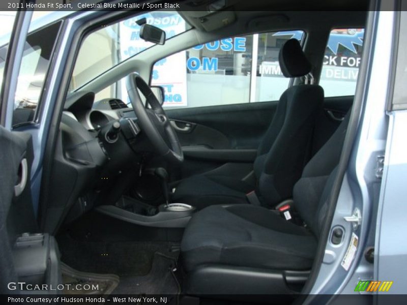 Celestial Blue Metallic / Sport Black 2011 Honda Fit Sport