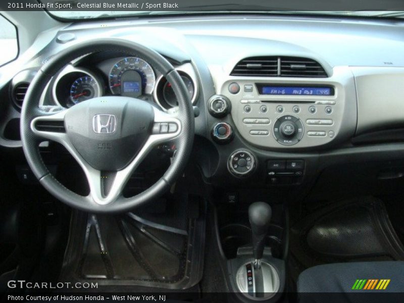 Celestial Blue Metallic / Sport Black 2011 Honda Fit Sport