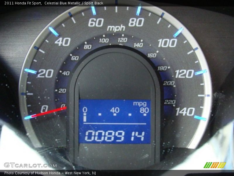 Celestial Blue Metallic / Sport Black 2011 Honda Fit Sport
