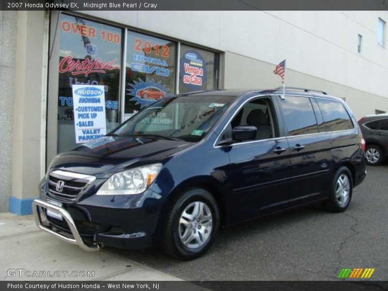 Midnight Blue Pearl / Gray 2007 Honda Odyssey EX