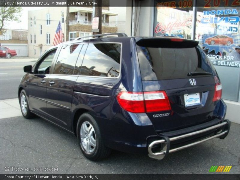 Midnight Blue Pearl / Gray 2007 Honda Odyssey EX