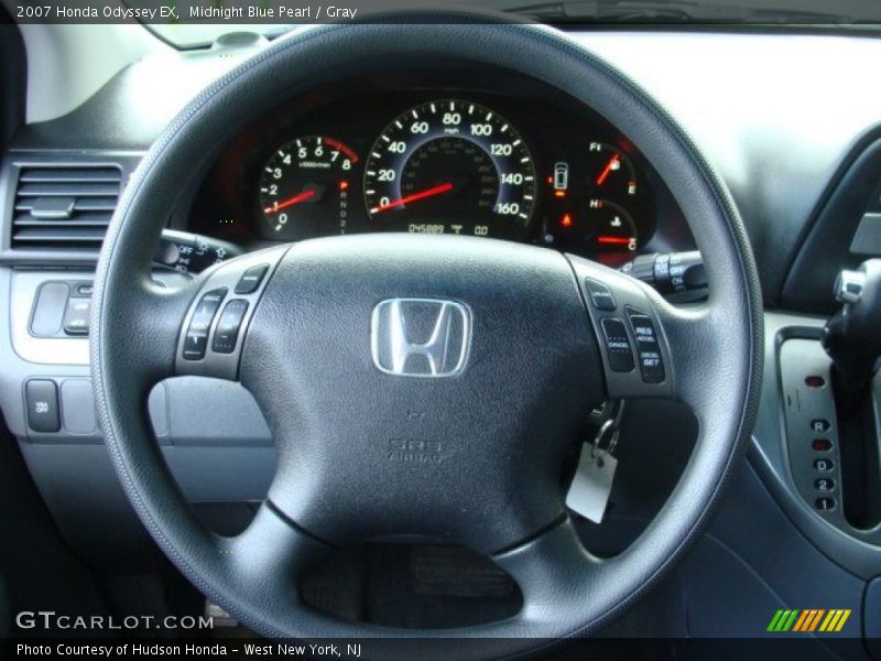 Midnight Blue Pearl / Gray 2007 Honda Odyssey EX