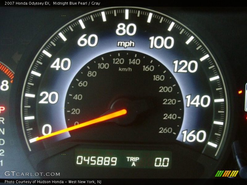 Midnight Blue Pearl / Gray 2007 Honda Odyssey EX