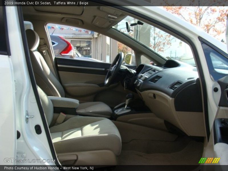 Taffeta White / Beige 2009 Honda Civic EX Sedan