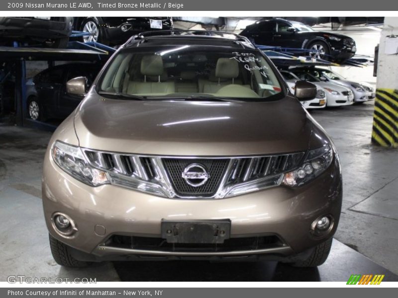 Tinted Bronze Metallic / Beige 2009 Nissan Murano LE AWD