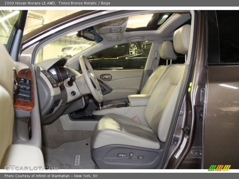Tinted Bronze Metallic / Beige 2009 Nissan Murano LE AWD
