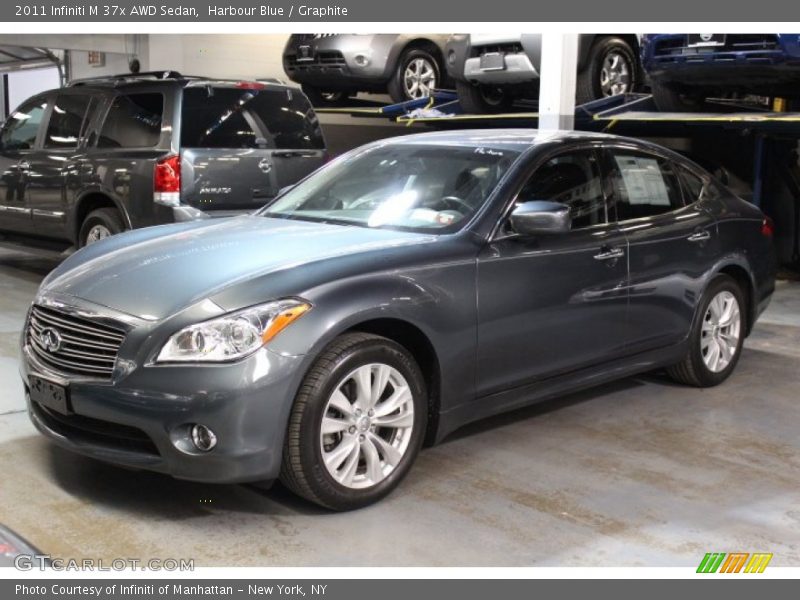 Harbour Blue / Graphite 2011 Infiniti M 37x AWD Sedan