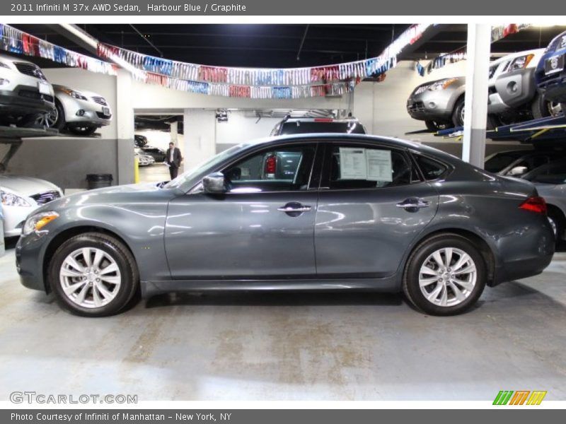 Harbour Blue / Graphite 2011 Infiniti M 37x AWD Sedan