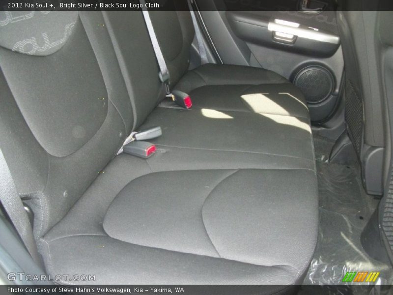 Bright Silver / Black Soul Logo Cloth 2012 Kia Soul +