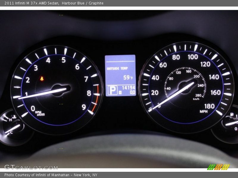 Harbour Blue / Graphite 2011 Infiniti M 37x AWD Sedan