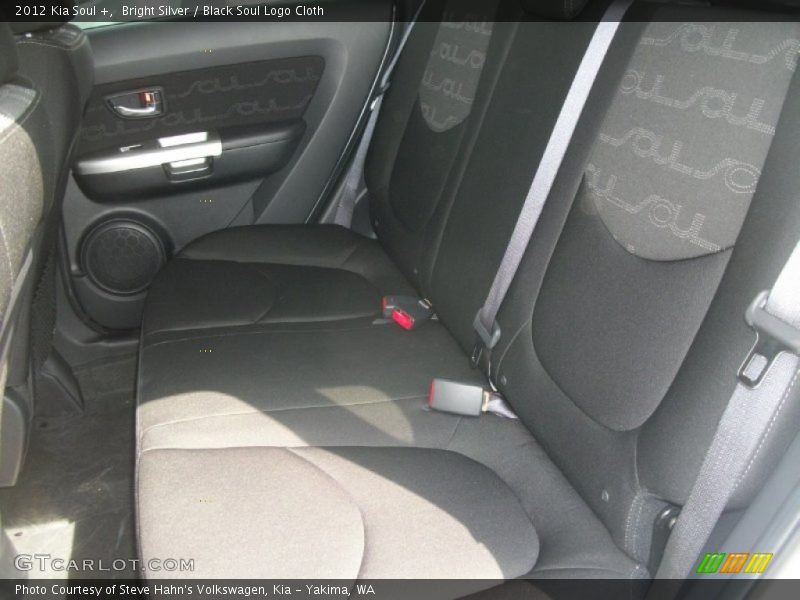 Bright Silver / Black Soul Logo Cloth 2012 Kia Soul +