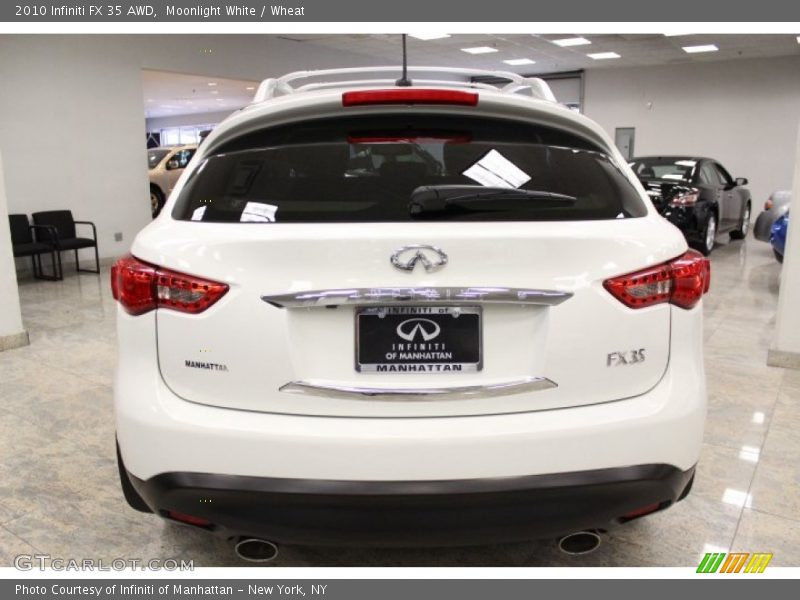 Moonlight White / Wheat 2010 Infiniti FX 35 AWD