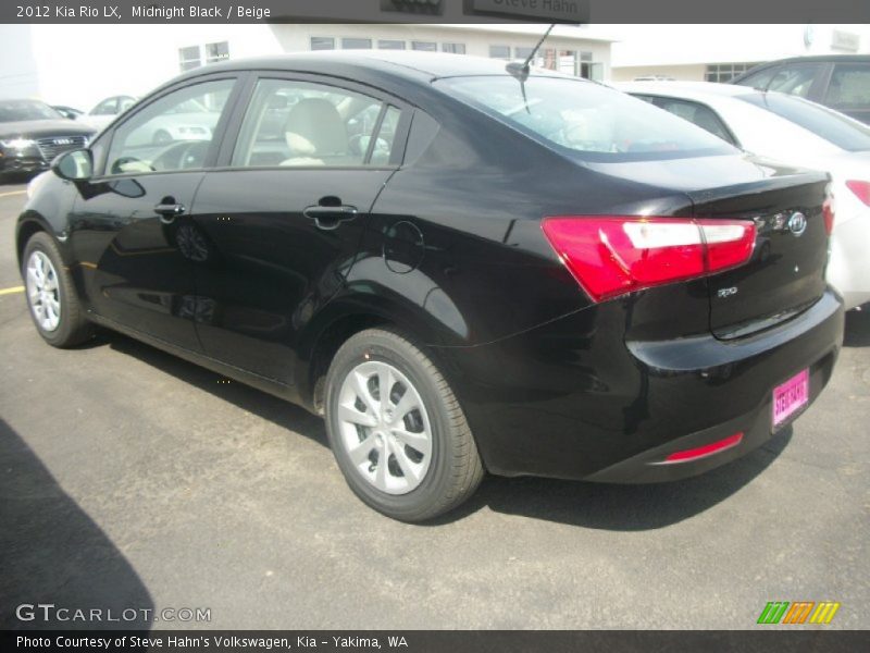 Midnight Black / Beige 2012 Kia Rio LX