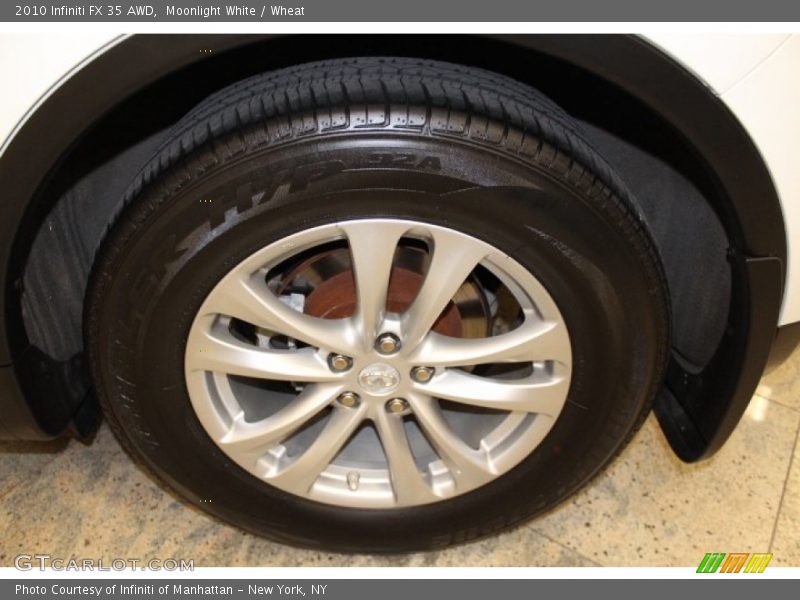 Moonlight White / Wheat 2010 Infiniti FX 35 AWD
