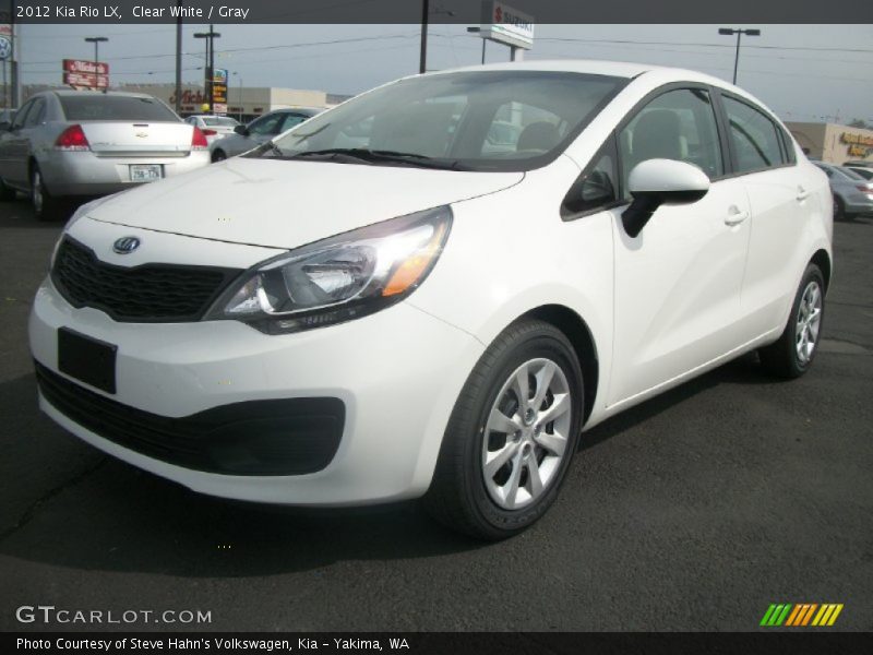 Clear White / Gray 2012 Kia Rio LX