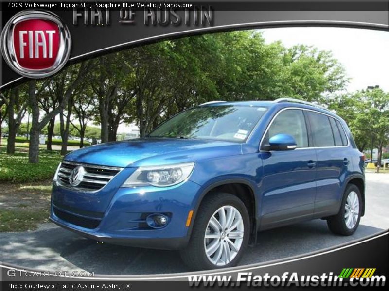 Sapphire Blue Metallic / Sandstone 2009 Volkswagen Tiguan SEL